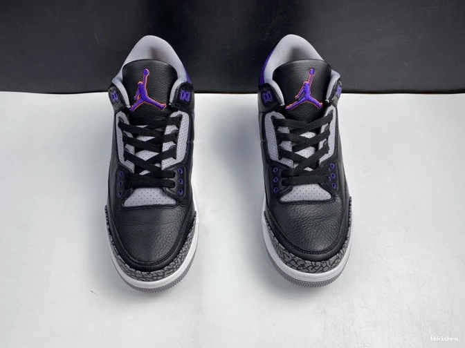 Cheap TBkick Air Black CT8532 050 Retro Purple Jordan Court 3 0729